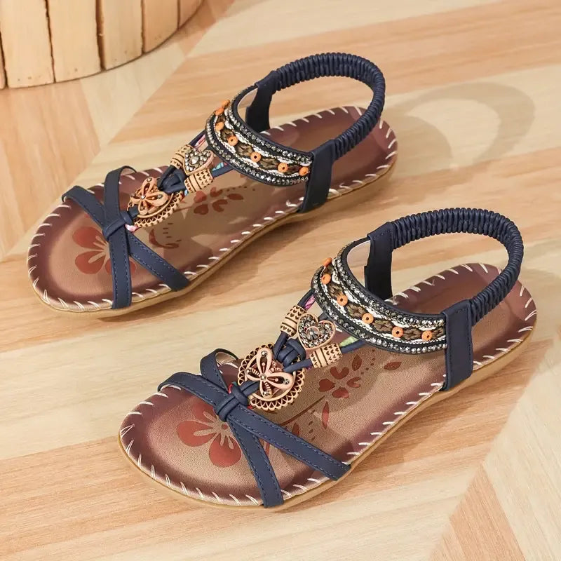Colella™ - Elegant Orthopaedic Floral Sandals
