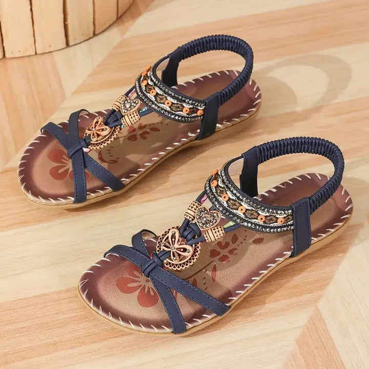 Colella™ - Elegant Orthopaedic Floral Sandals