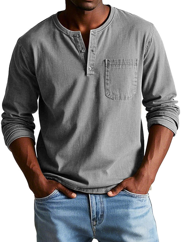 Ellis™ - Vintage Long-Sleeve Shirt