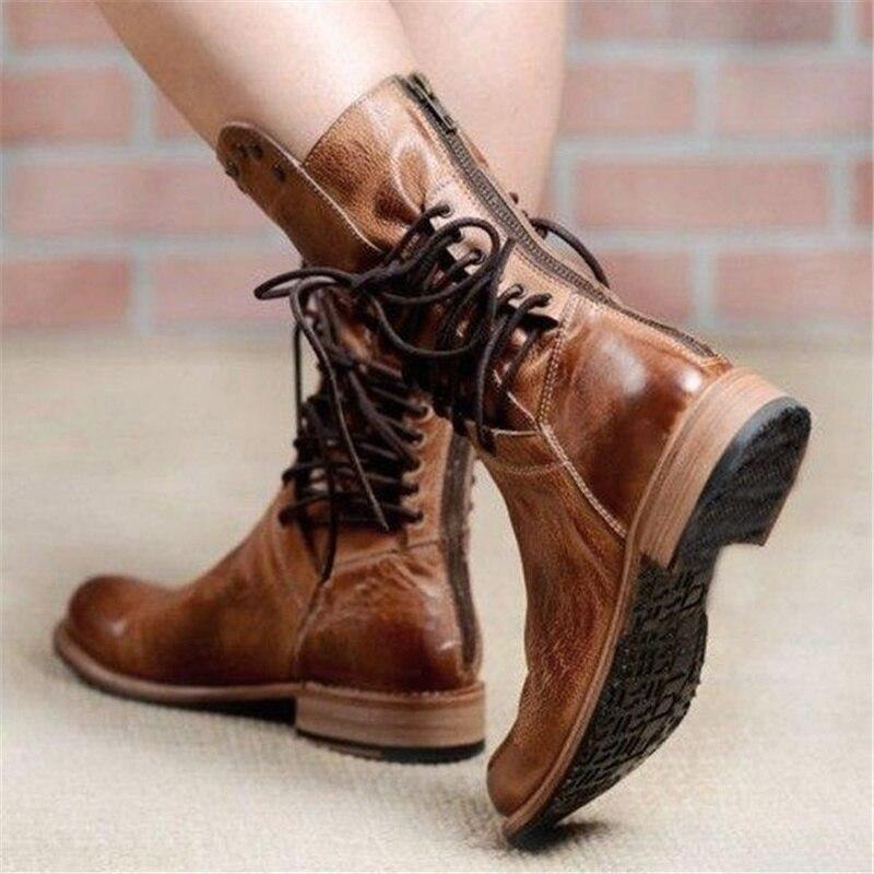 Concetta - Leather Boots with Laces