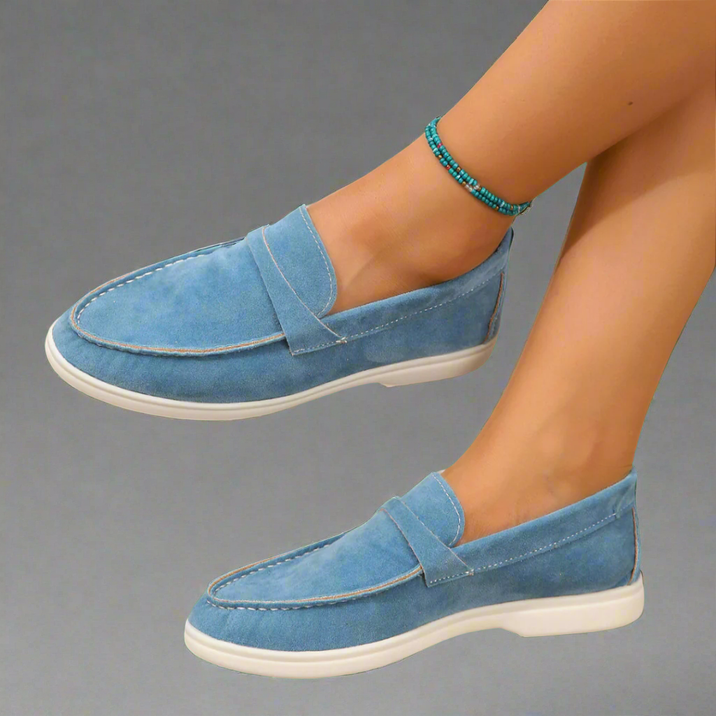 Hannah | Handcrafted Suede Moccasins with Elegant Design