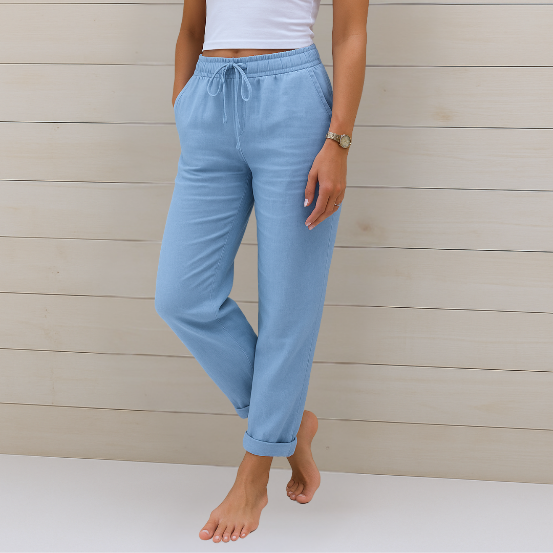 Alyse™ - Premium Linen Stretch Trousers
