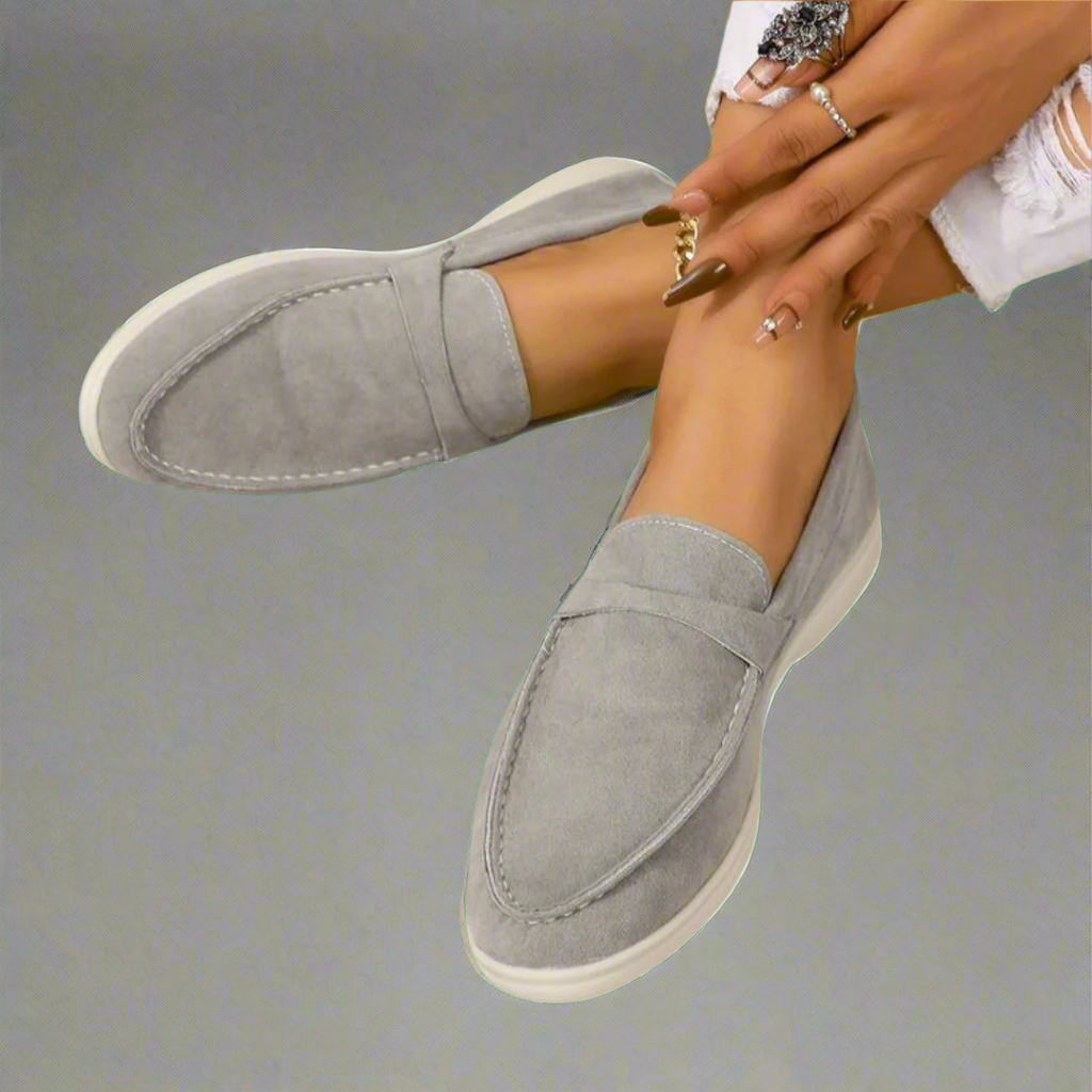 Hannah | Handcrafted Suede Moccasins with Elegant Design