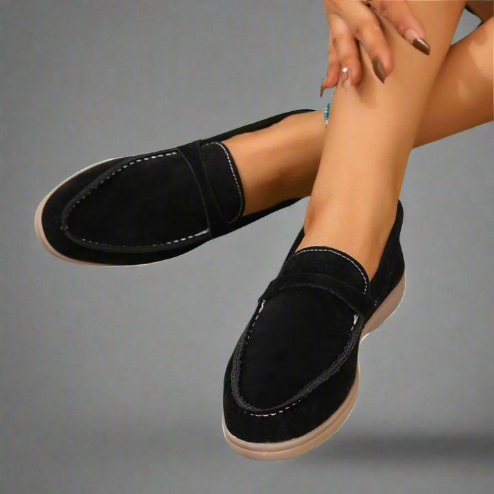 Hannah | Handcrafted Suede Moccasins with Elegant Design