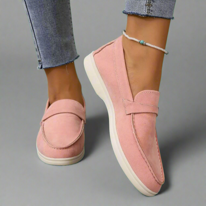 Hannah | Handcrafted Suede Moccasins with Elegant Design