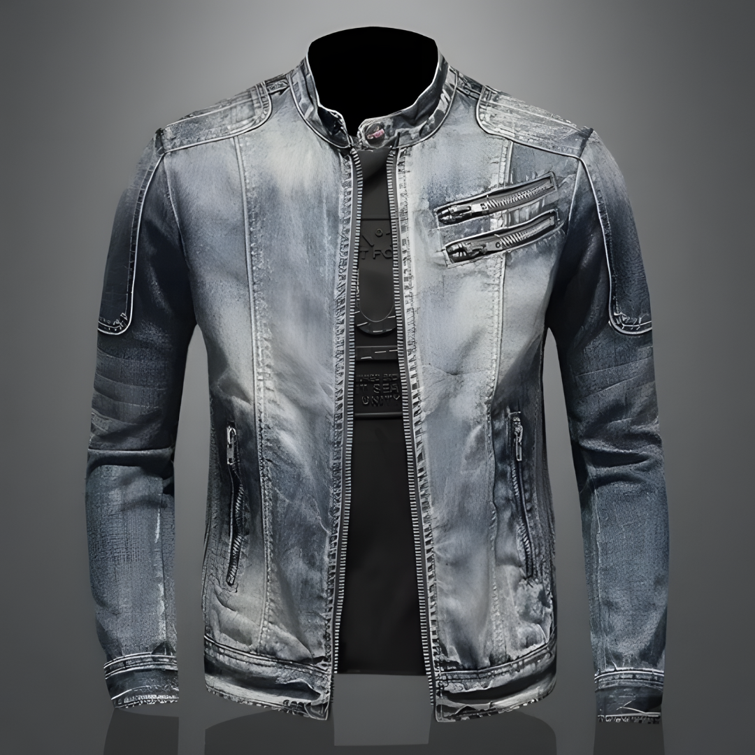 Emanuele - Retro Denim Jacket for Men