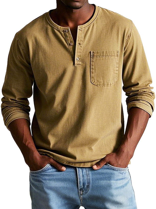 Ellis™ - Vintage Long-Sleeve Shirt