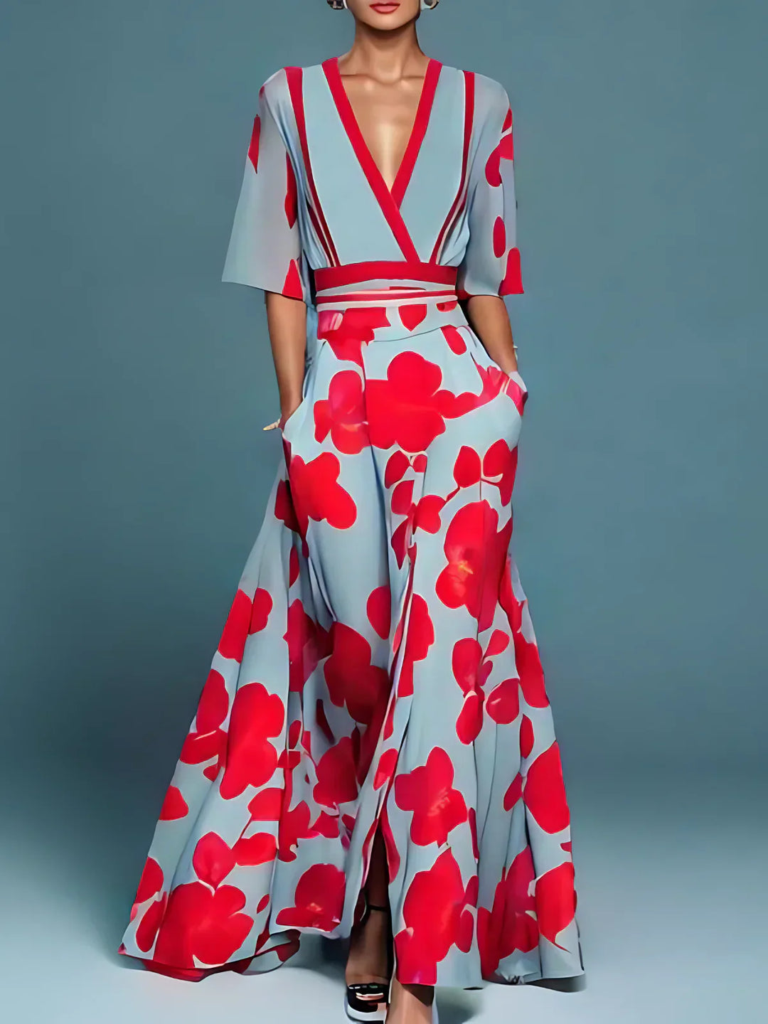 Elise™ - Elegant Floral Dress