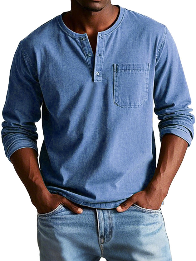 Ellis™ - Vintage Long-Sleeve Shirt