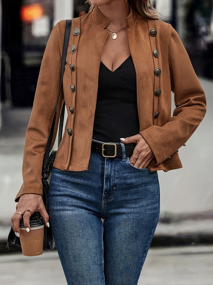 Chloe™ - Slim-Fit Faux Suede Jacket
