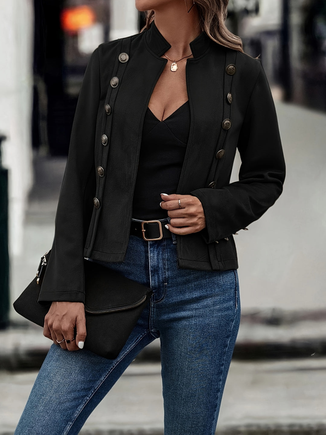 Chloe™ - Slim-Fit Faux Suede Jacket