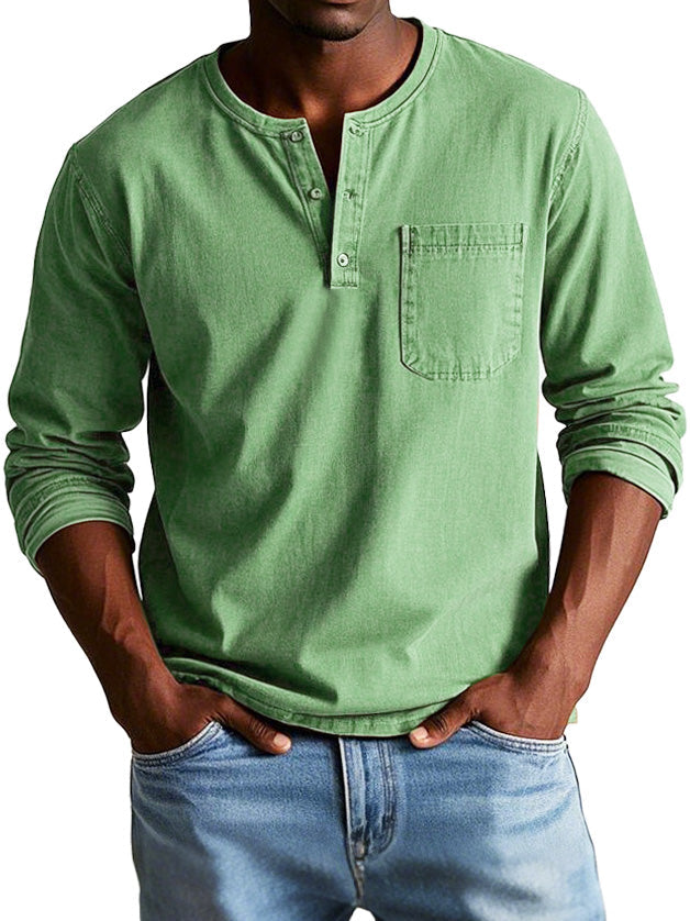 Ellis™ - Vintage Long-Sleeve Shirt