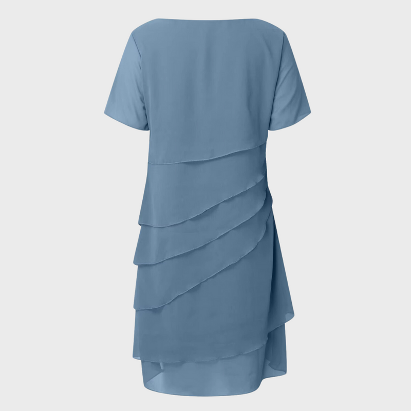 Elara™ - Layered Chiffon Dress