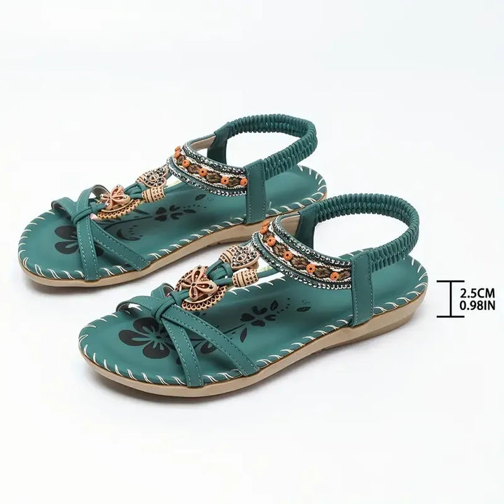 Colella™ - Elegant Orthopaedic Floral Sandals