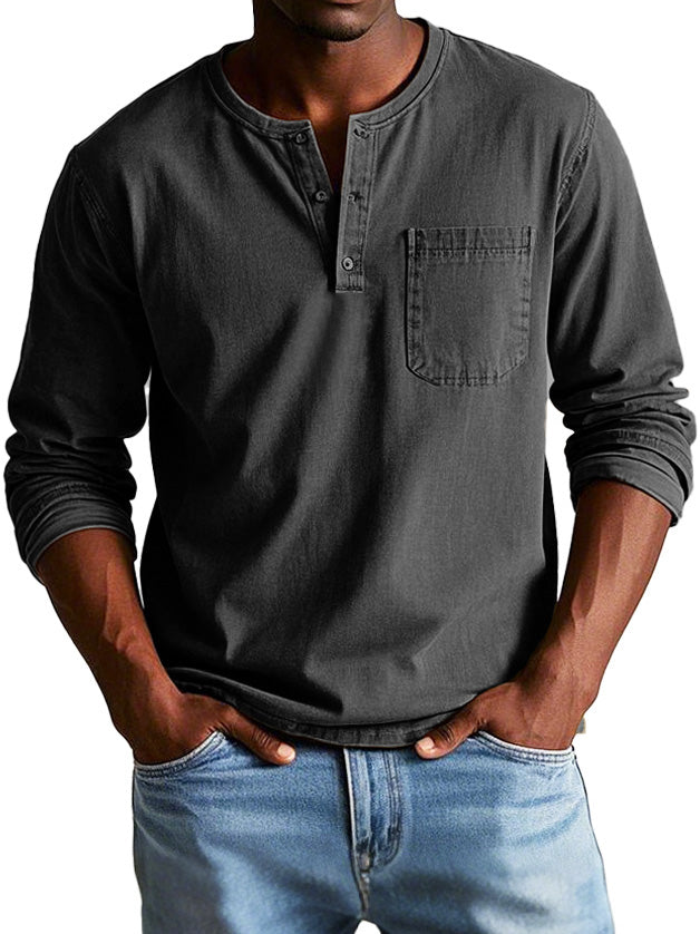 Ellis™ - Vintage Long-Sleeve Shirt