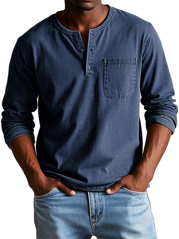 Ellis™ - Vintage Long-Sleeve Shirt