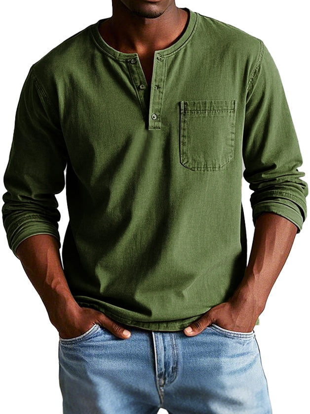Ellis™ - Vintage Long-Sleeve Shirt