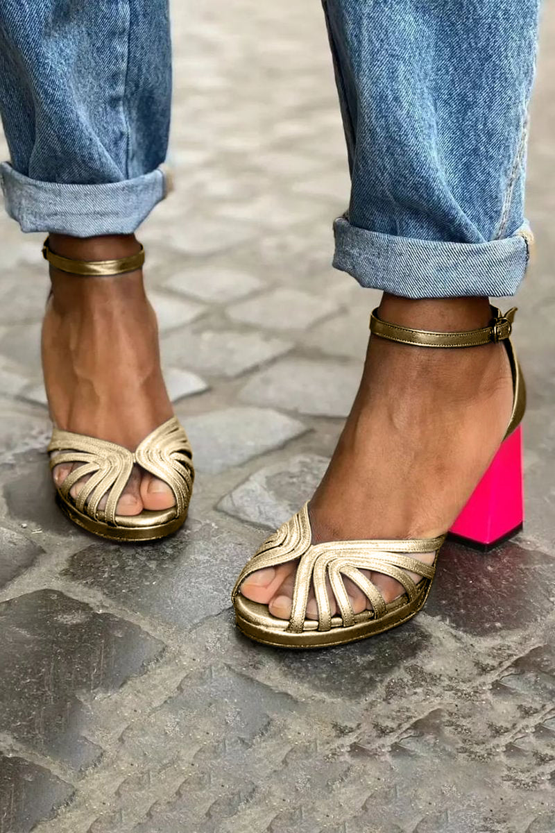 Milviana™ - Elegant Pink Block Heel
