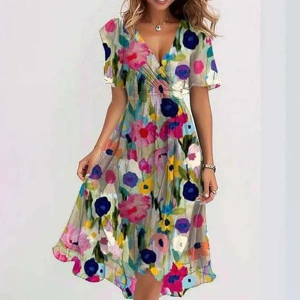Eleonora - Elegant Short-Sleeved Dress