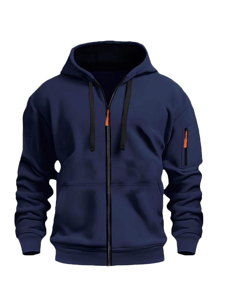 Edward™ - Men’s Casual Zip-Up Hoodie