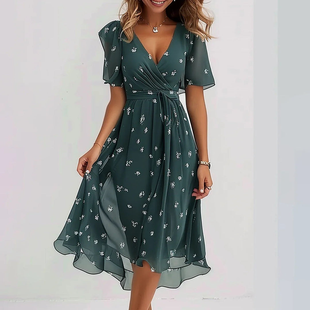 Eleonora - Elegant Short-Sleeved Dress
