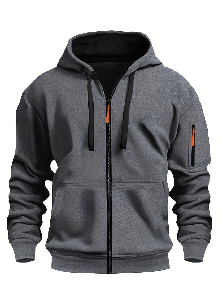 Edward™ - Men’s Casual Zip-Up Hoodie