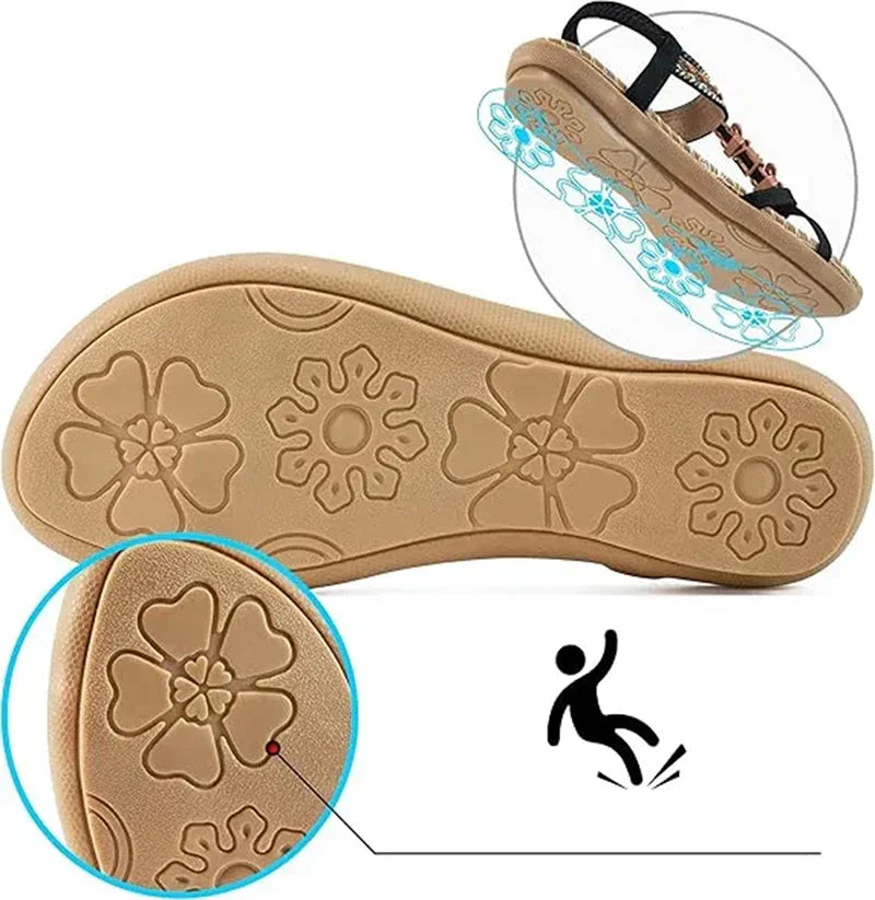 Colella™ - Elegant Orthopaedic Floral Sandals