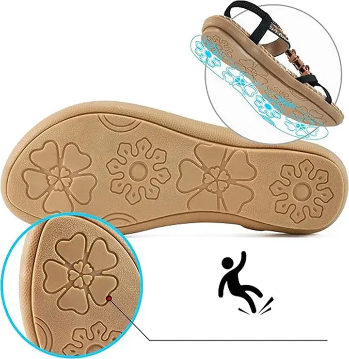 Colella™ - Elegant Orthopaedic Floral Sandals