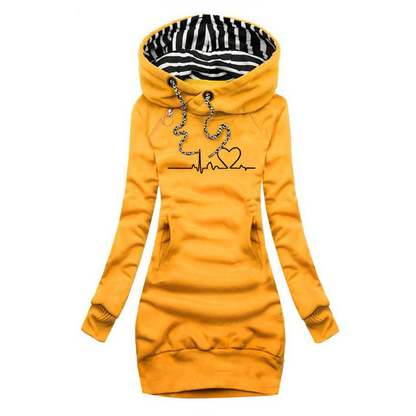 Cristina™ - Dress Jumper with Heartbeat Print