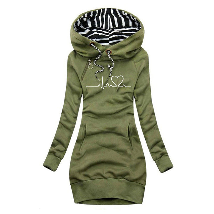 Cristina™ - Dress Jumper with Heartbeat Print