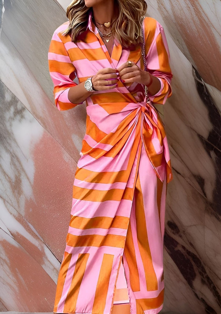 Amalia™ – Timeless Printed Wrap Dress