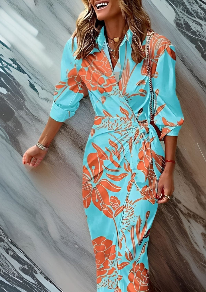 Amalia™ – Timeless Printed Wrap Dress