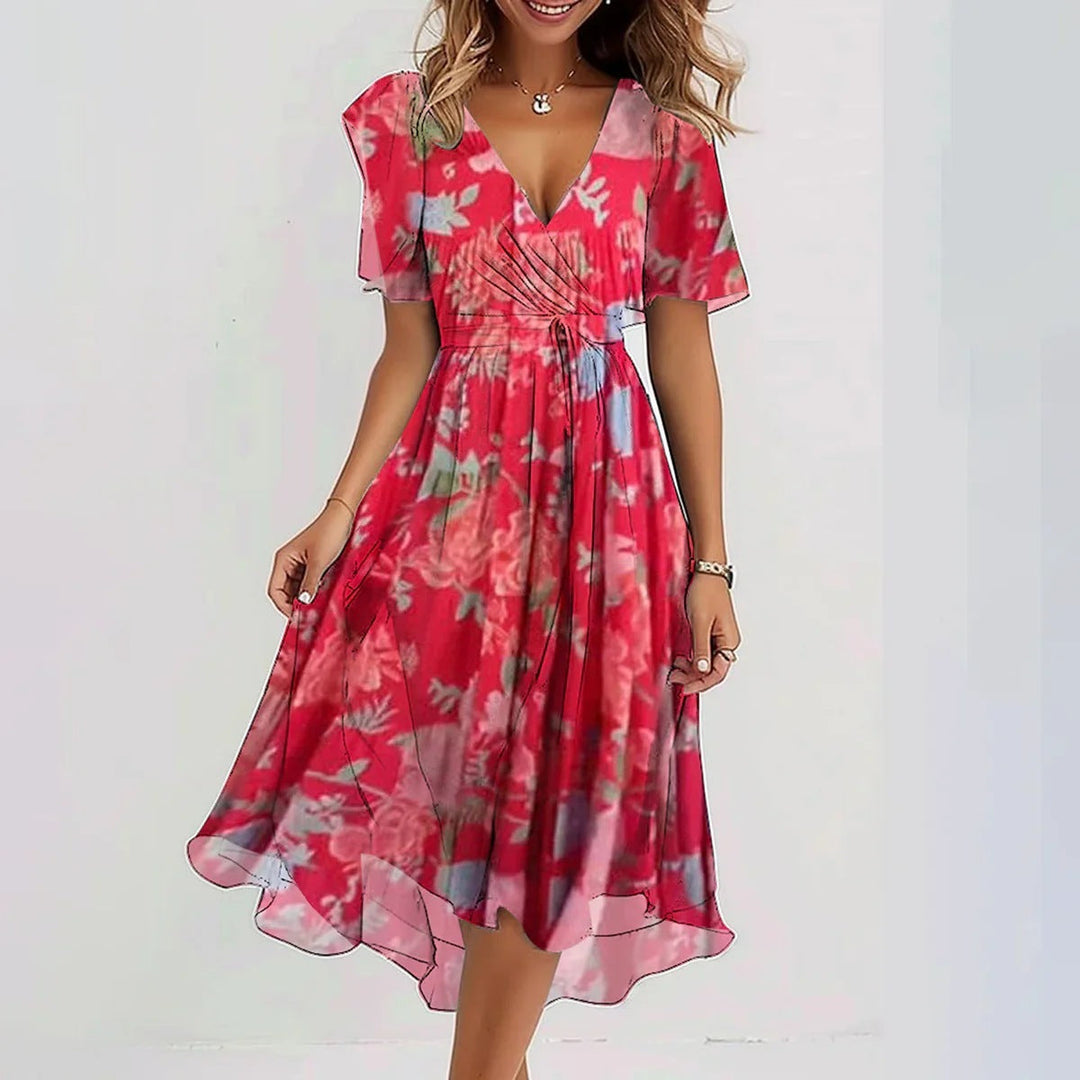 Eleonora - Elegant Short-Sleeved Dress