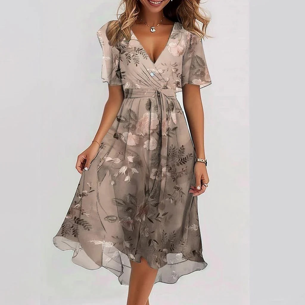 Eleonora - Elegant Short-Sleeved Dress