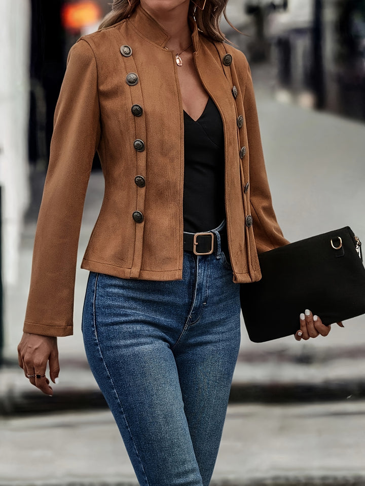 Chloe™ - Slim-Fit Faux Suede Jacket