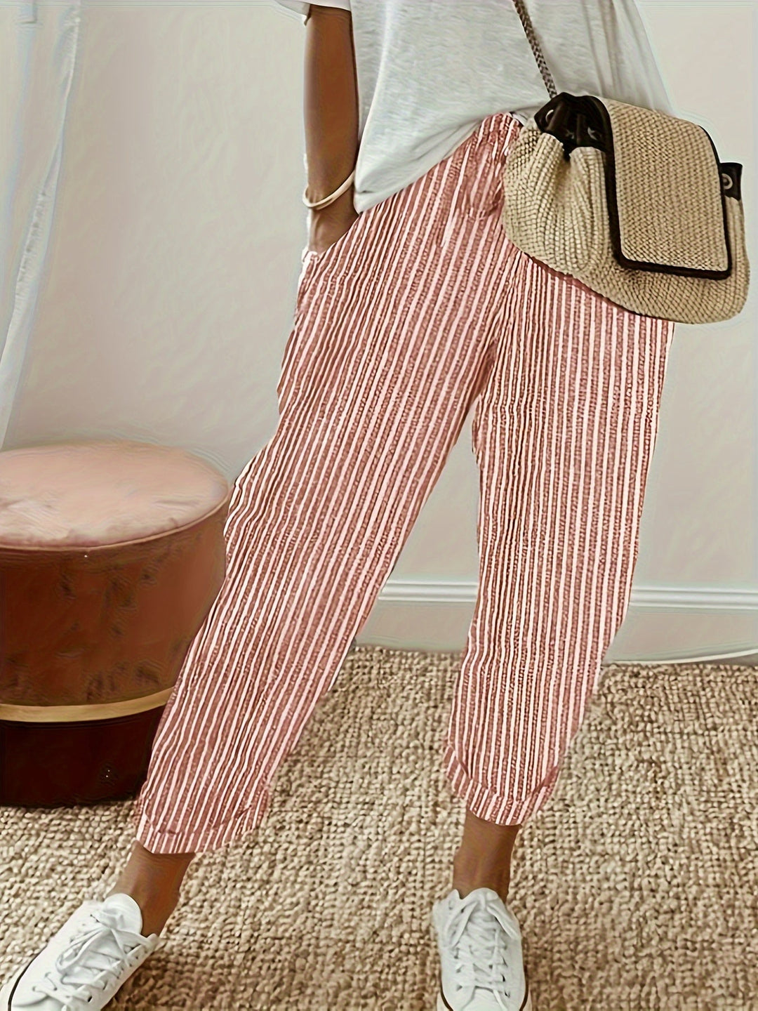 Elena™ - Striped Wide-Leg Trousers