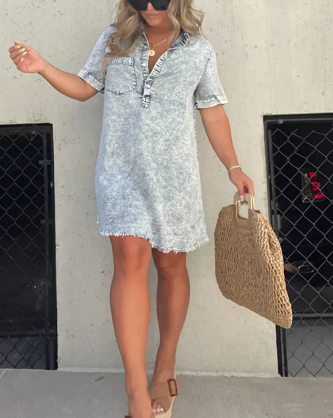Vera™ - Denim Shirt Dress