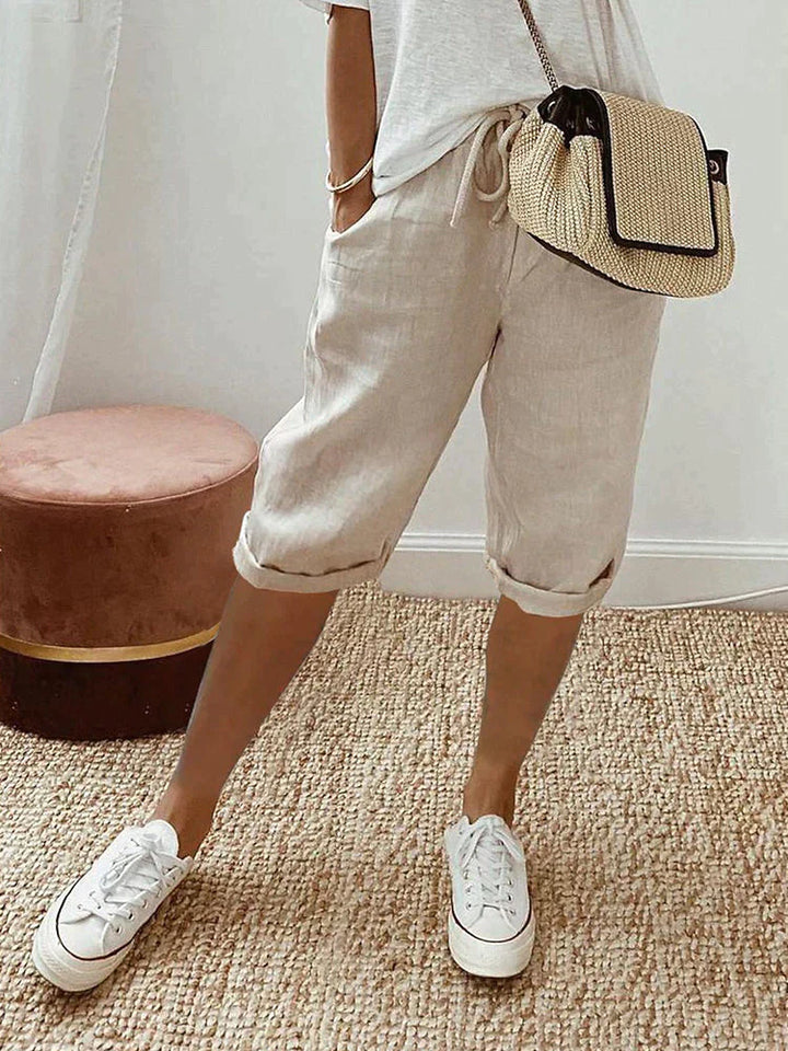 EVA™ - Cotton-Linen Women's Trousers
