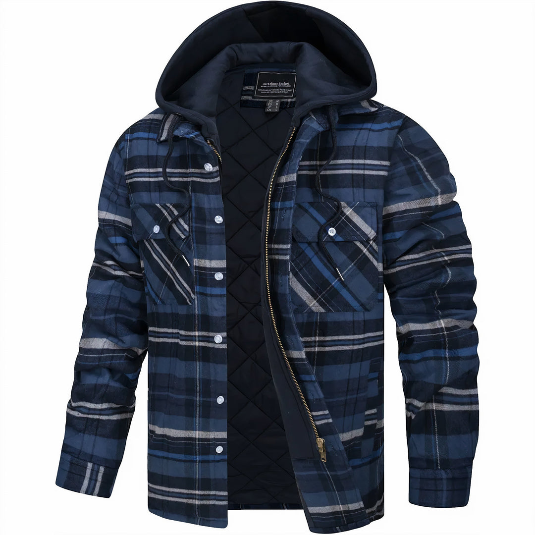 Giovanni - Checked Jacket with Zip