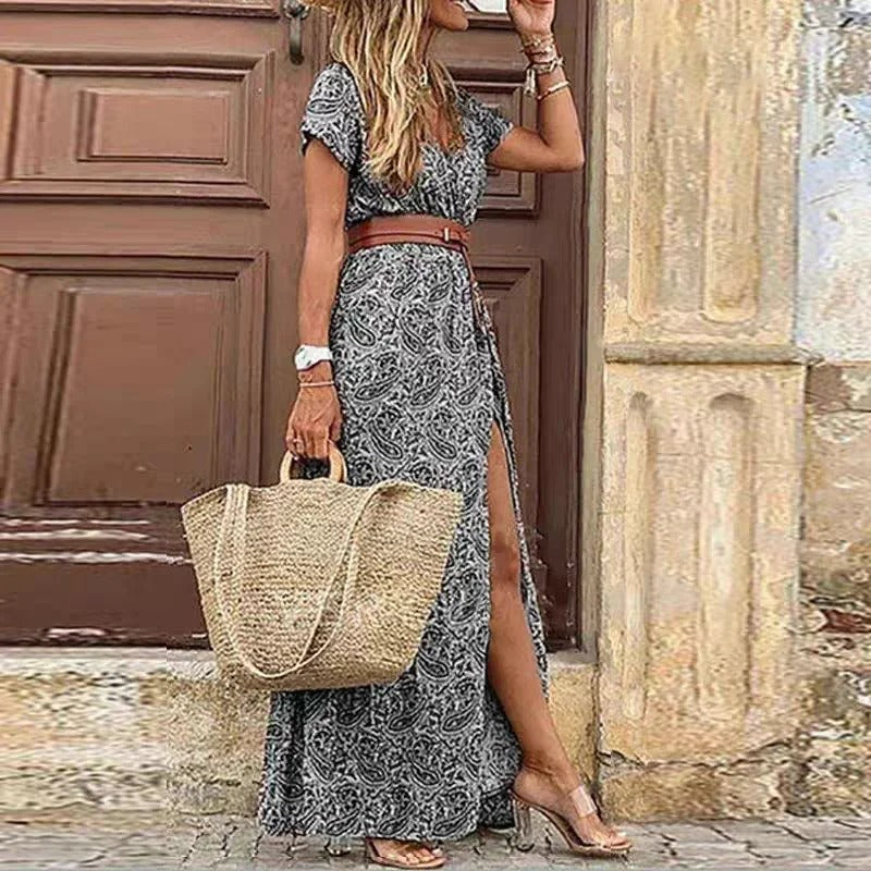 Aafke™ - Maxi Ibiza Dress - Includes Belt