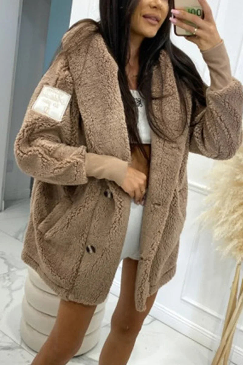 Sabrina - Women's Plush Hooded Jacket