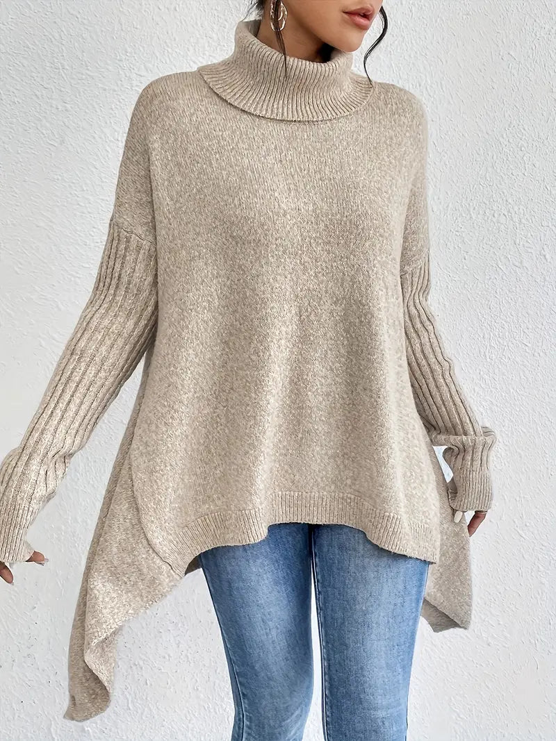 Bridgette™ - Comfortable Long Roll Neck Sweater