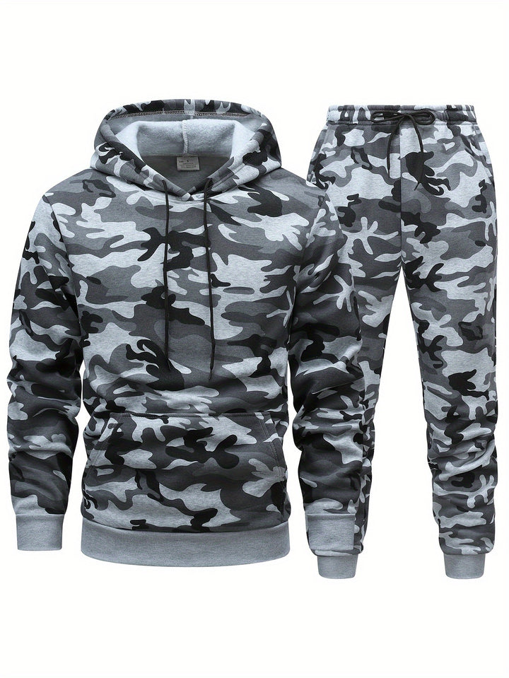 Harvey™ - Men's Camo Hooded Sweatshirt and Pants Set