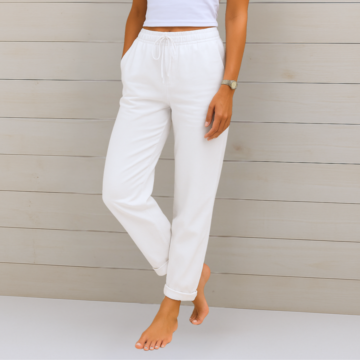 Alyse™ - Premium Linen Stretch Trousers