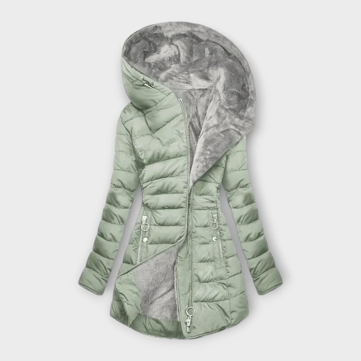 Leonie - Cosy Coat with Fur Lining