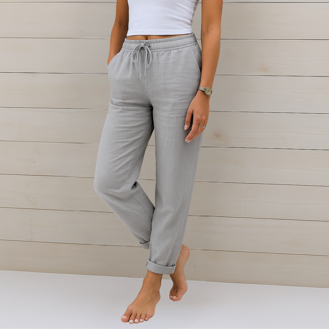 Alyse™ - Premium Linen Stretch Trousers