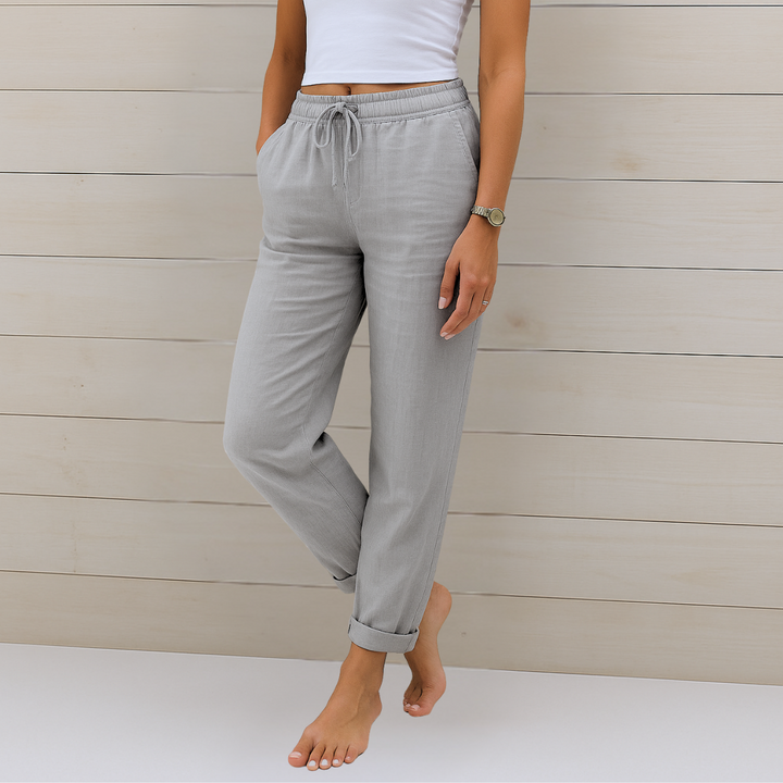Alyse™ - Premium Linen Stretch Trousers