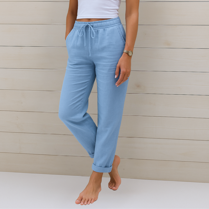 Alyse™ - Premium Linen Stretch Trousers