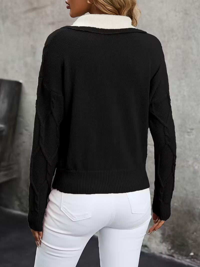 Isolde™ - Elegant Collar Sweater