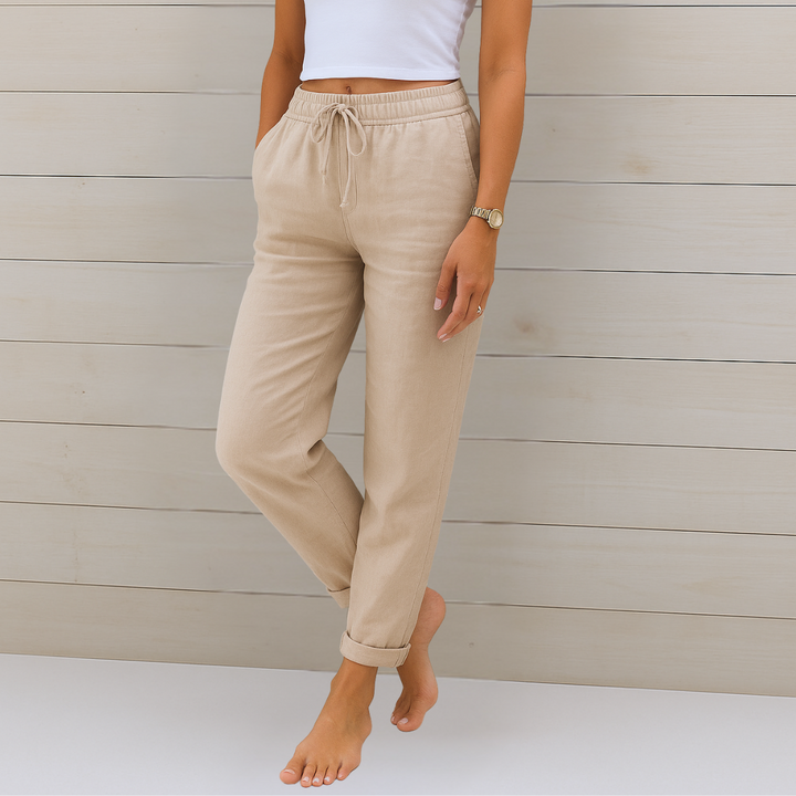 Alyse™ - Premium Linen Stretch Trousers